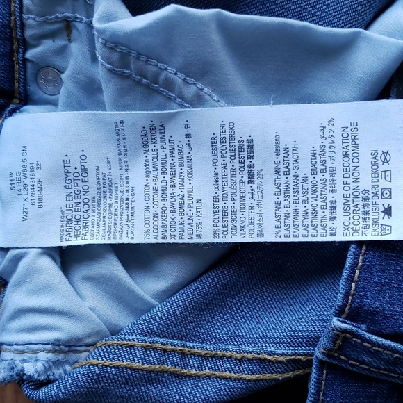 Levi's 511 Performance Stretch Jeans Youth Size 14R๐26" Waist X 28" Inseam - Picture 14 of 14